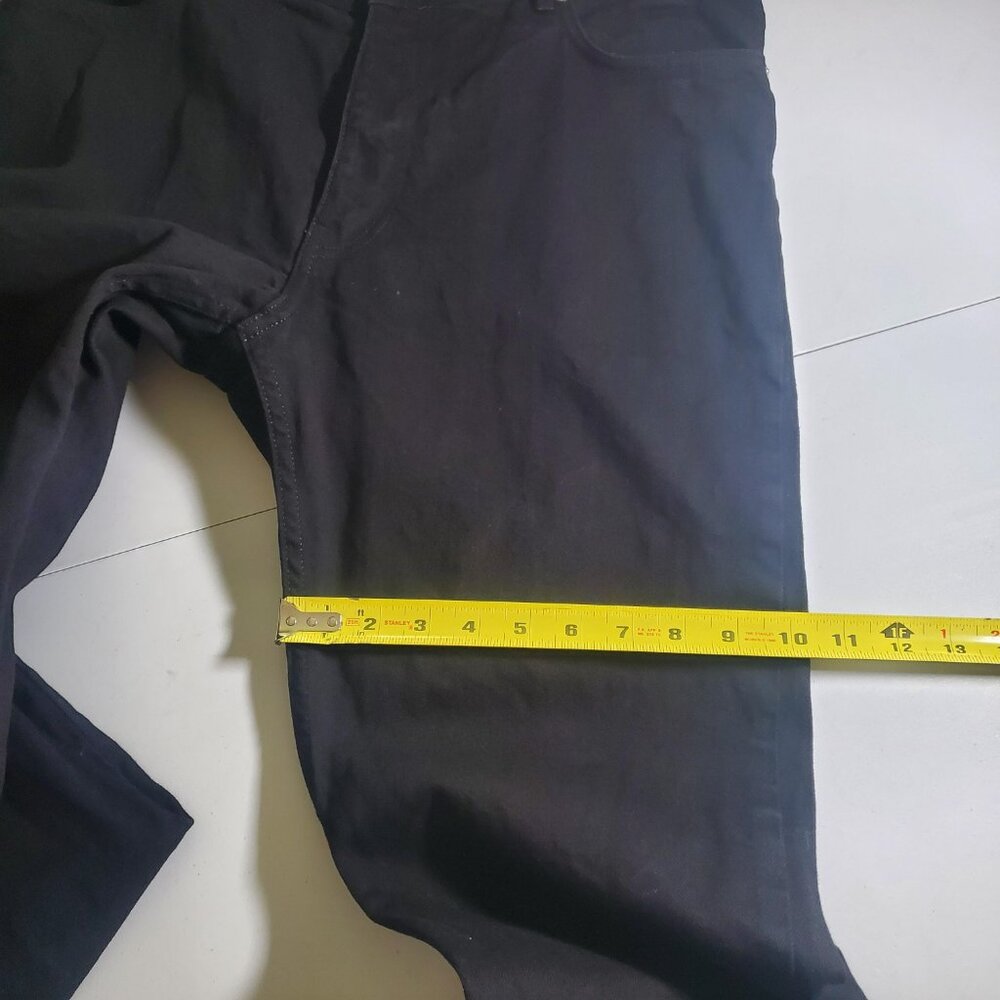 H&M Black Jeans Raw Hem Mens 34W - Picture 11 of 16